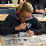 Criminal justice finger printing demonstration