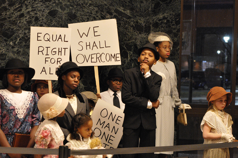 Area youth at the 2017 Martin Luther King Jr. Day celebration