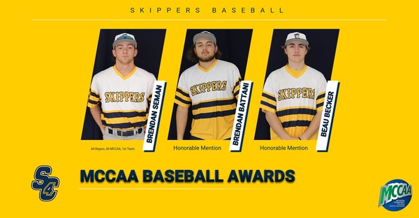 Three Skippers Baseball players awarded All-MCCAA Honors