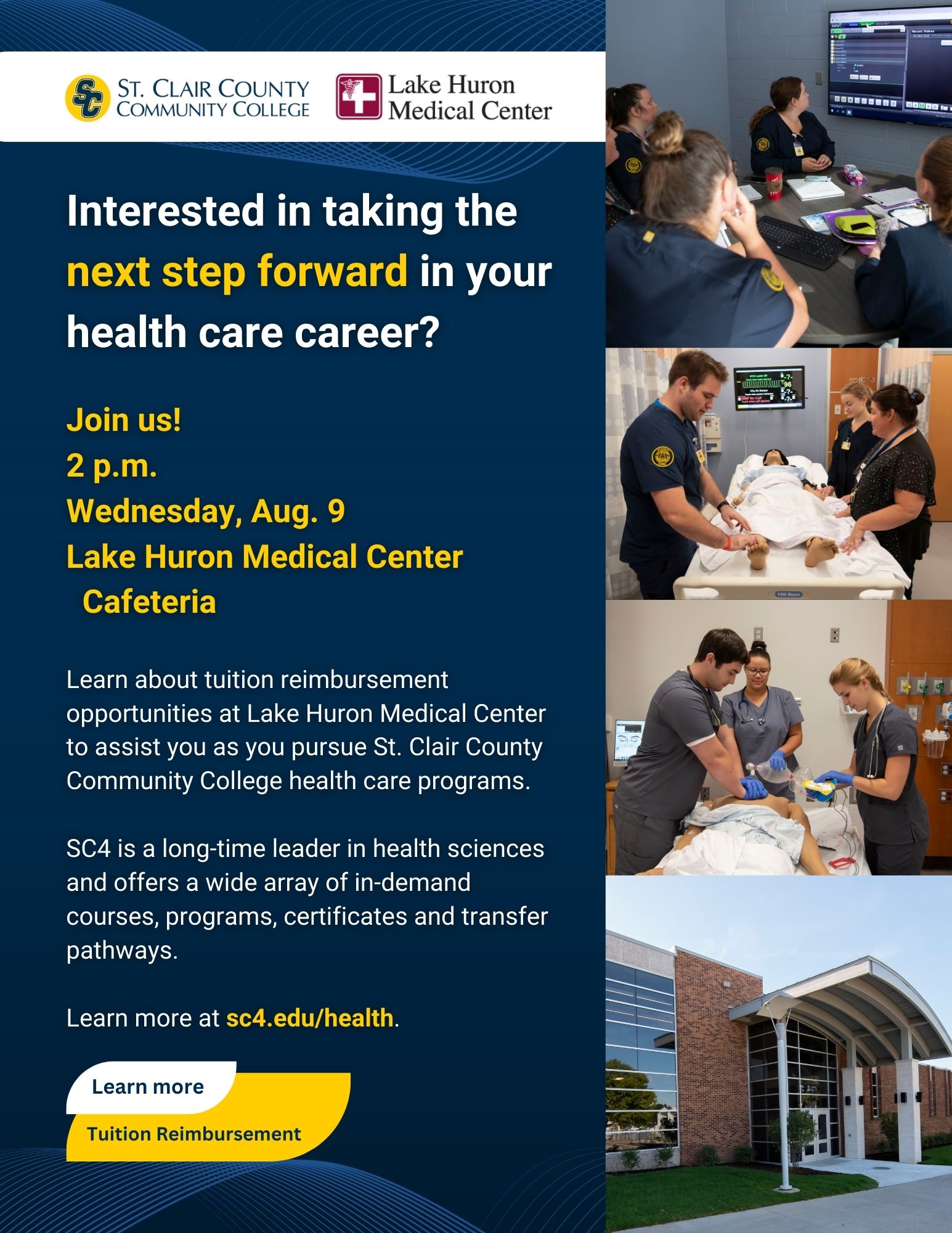 SC4, Lake Huron Medical Center to host health careers open house
