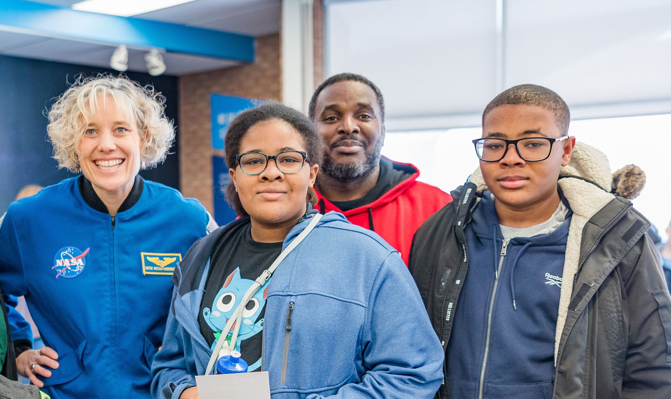 STEMFest participants with NASA Astronaut Dorothy “Dottie” Metcalf-Lindenburger