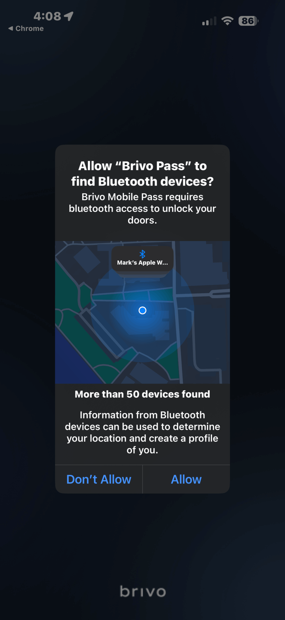 bluetooth message