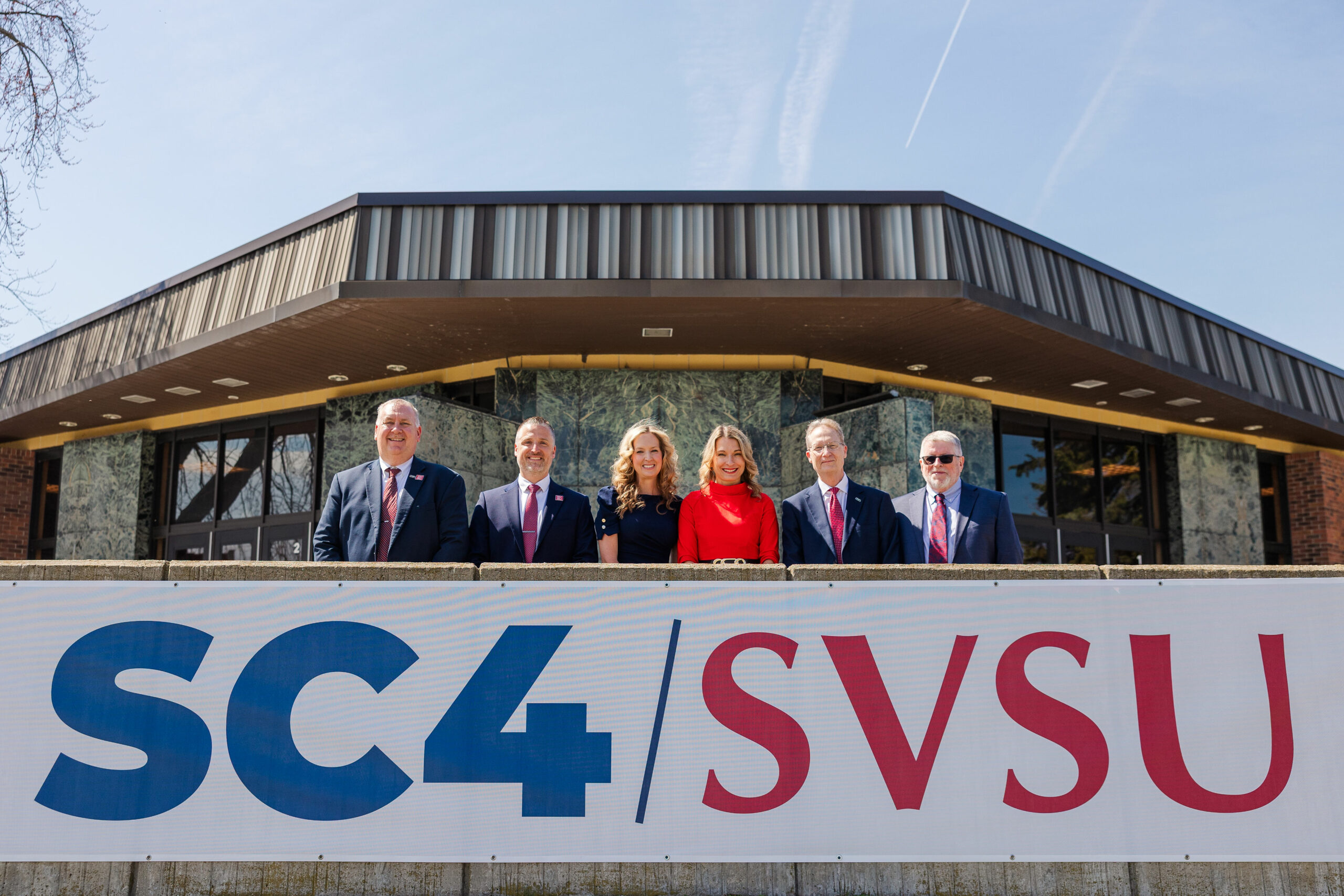 SC4 Executive Team: Dr. Pete Lacey, Spencer Hazlewood, Sarah Rutallie, Becky Gentner, President Kirk Kramer and Dr. Mike Belleman