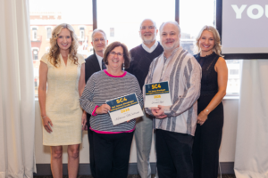 6 people with Del James Blessinger award