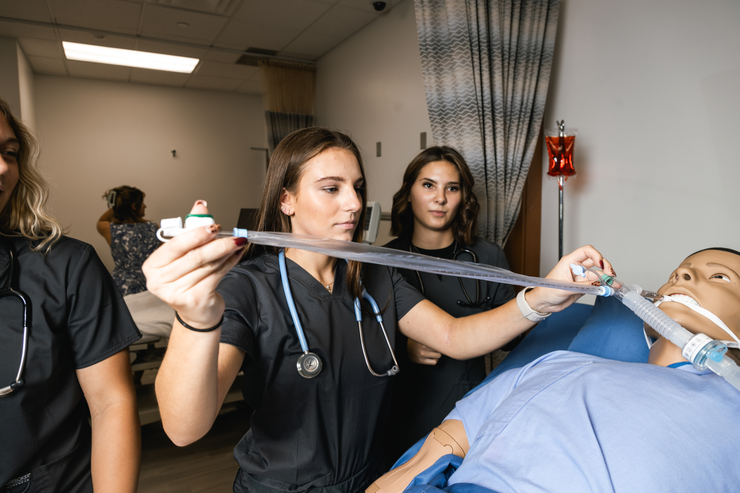 Respiratory therapy student