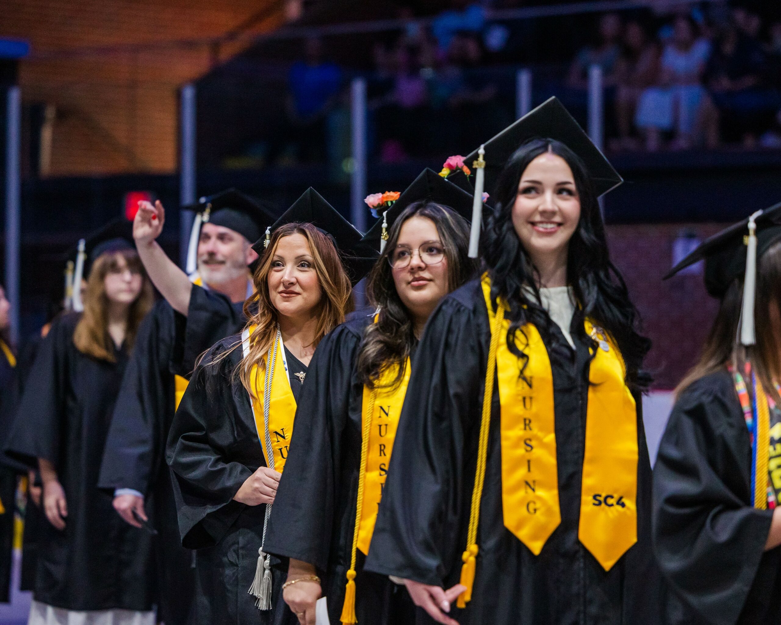 nursing students at commencement